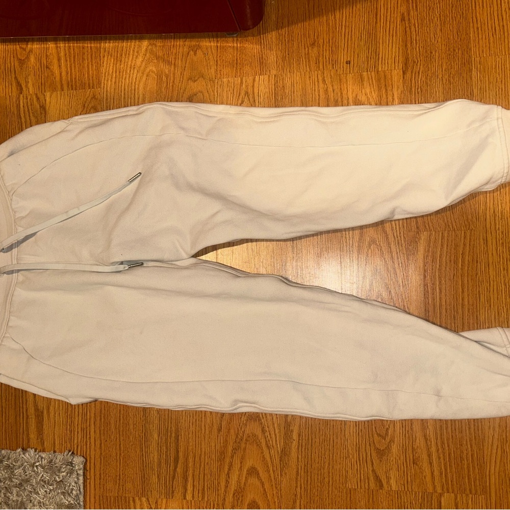 Lulu lemon cream Jogger Sweatpants scuba sweats
